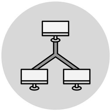 Modern teknoloji simgesinin vektör illüstrasyonu