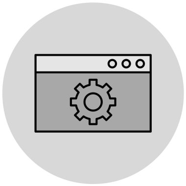 Ayarlama. Web simgesi basit illüstrasyon
