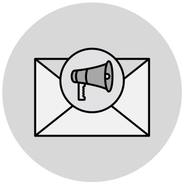 Vektör E- posta simgesi illüstrasyonu