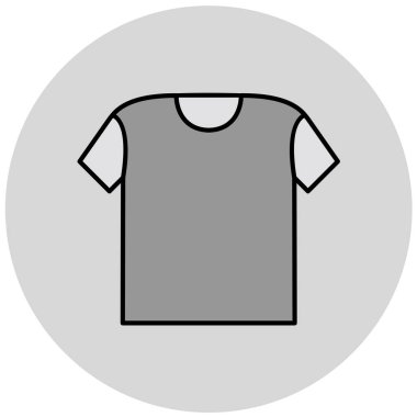 tshirt simgesi arkaplanda izole edildi