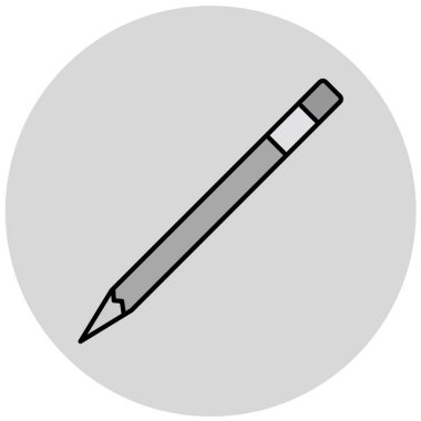 Kalem simgesi, vektör illüstrasyonu. düz tasarım biçimi