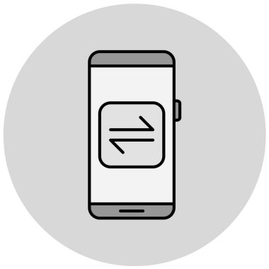 akıllı telefon simgesi vektör illüstrasyonu