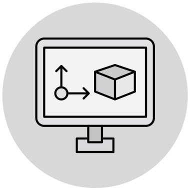 seo modern simgesinin vektör illüstrasyonu