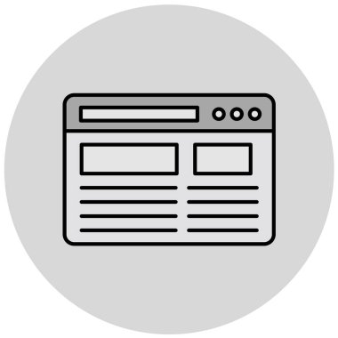 haber simgesi vektör illüstrasyonu