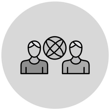 İnsan simgesinin vektör illüstrasyonu