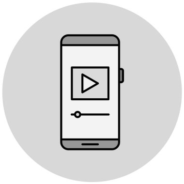 akıllı telefon simgesi vektör illüstrasyonu