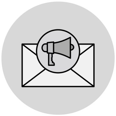 Vektör E- posta simgesi illüstrasyonu