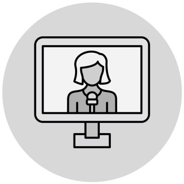 çevrimiçi eğitim simgesinin vektör illüstrasyonu