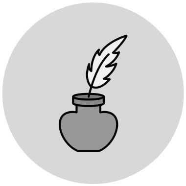 Tüy. Web simgesi basit illüstrasyon