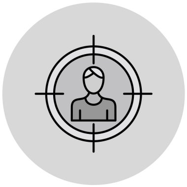 hedef simge vektör illüstrasyonu