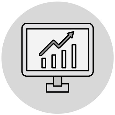 veri, analiz, analitik, seo, grafik, büyüme, istatistik. Web simgesi