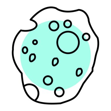 Gezegen. Web simgesi basit illüstrasyon