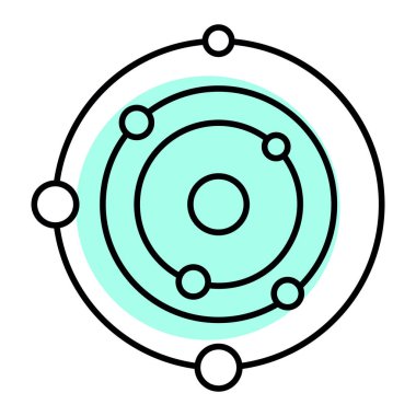 uzay simgesinin vektör illüstrasyonu