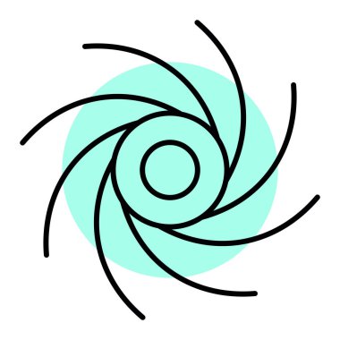 Soyut çiçek logosu şablon vektör illüstrasyon