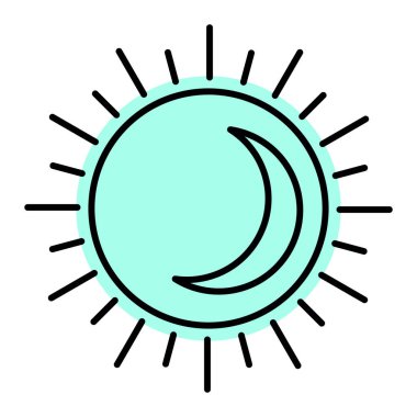 Güneş Simgesi Vektör illüstrasyonu