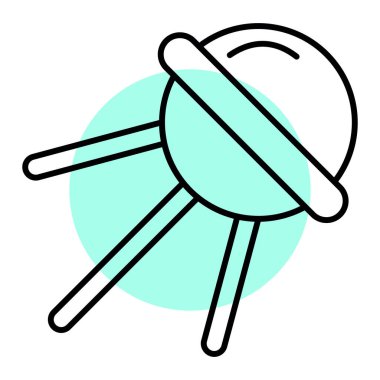 Uydu anteni. Basit resimleme