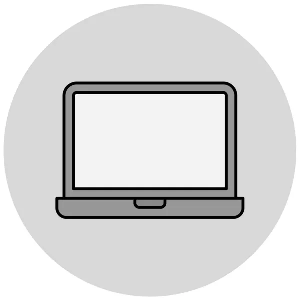 Icona Del Computer Portatile Illustrazione Vettoriale — Vettoriale Stock