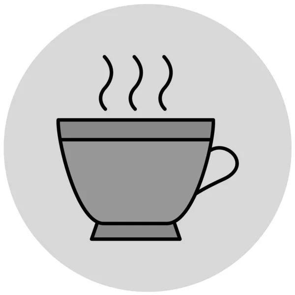 Icono Taza Ilustración Vectorial — Archivo Imágenes Vectoriales