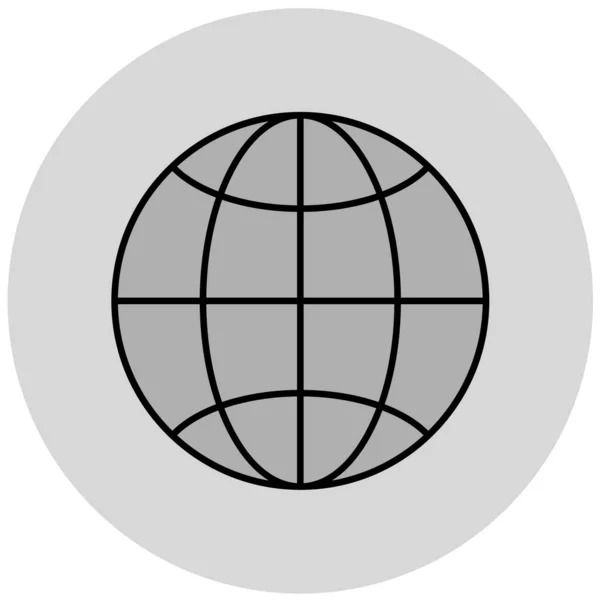 Globales Netzwerk Einfache Illustration — Stockvektor
