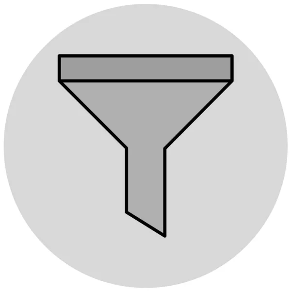 Funnel Icon Vector Illustration Flat Design Style — ストックベクタ