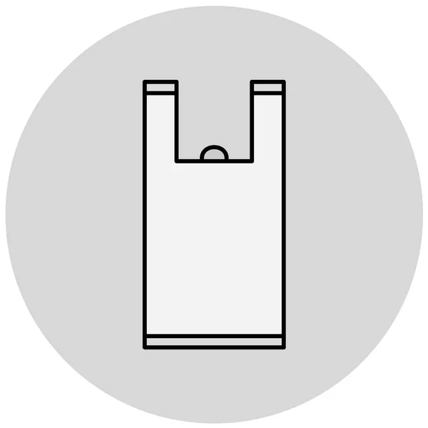 Bag Icon Vector Illustration Gray Background — 스톡 벡터