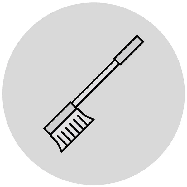 Fırça Simgesinin Vektör Illüstrasyonu — Stok Vektör