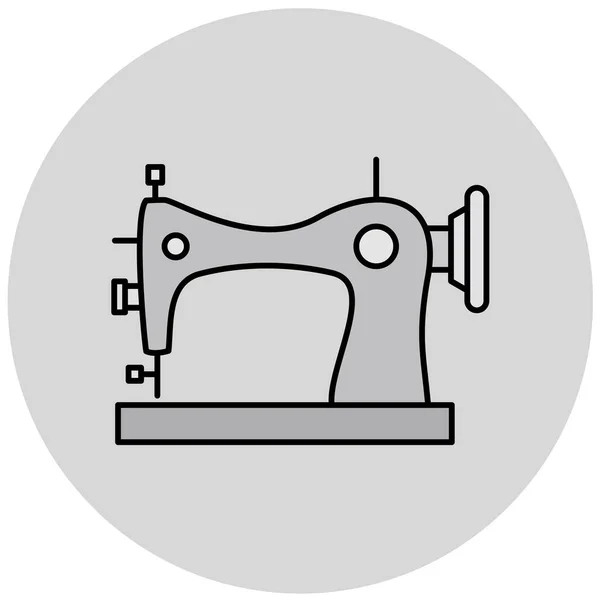 Икона Швейной Машинки Векторная Иллюстрация — стоковый вектор