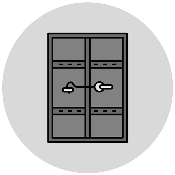 Armoire Icône Web Illustration Simple — Image vectorielle