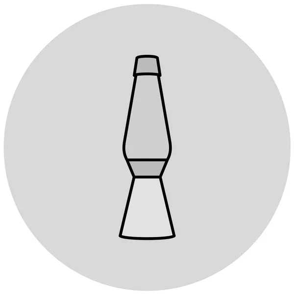 Vector Illustration Single Bottle Icon — Stock Vector