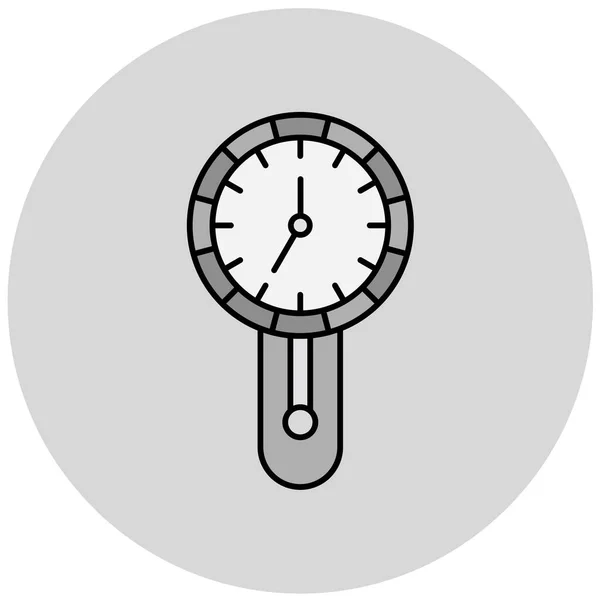 Reloj Icono Estilo Moda Aislado Fondo — Vector de stock