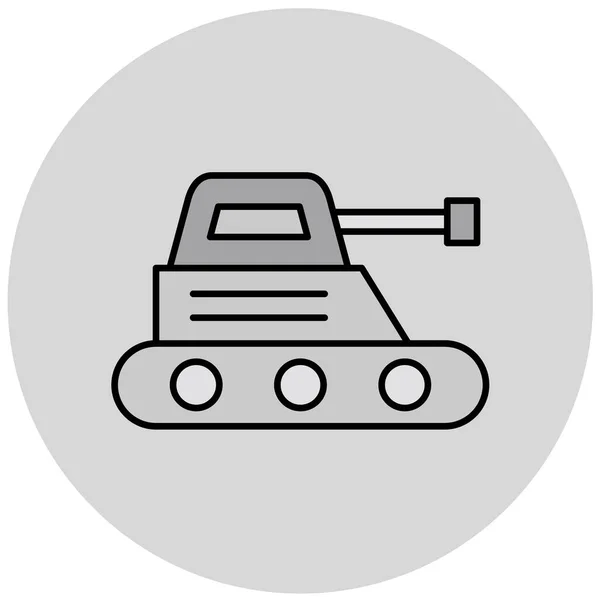 Tanque Militar Ilustración Vectorial — Vector de stock