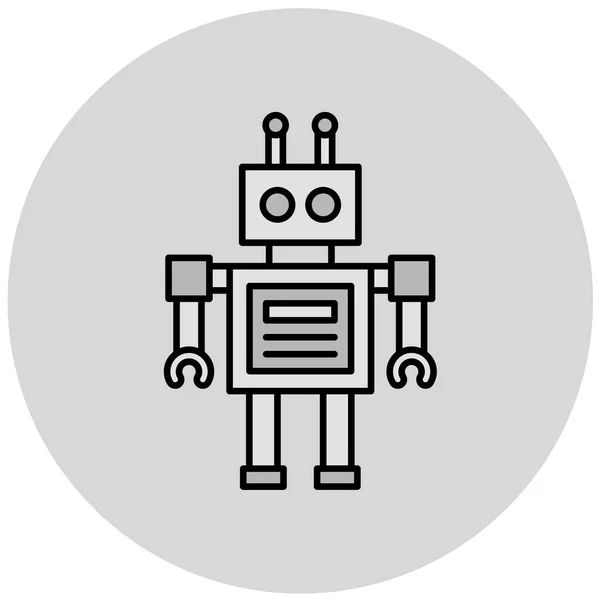 Icono Del Robot Ilustración Vectorial — Vector de stock