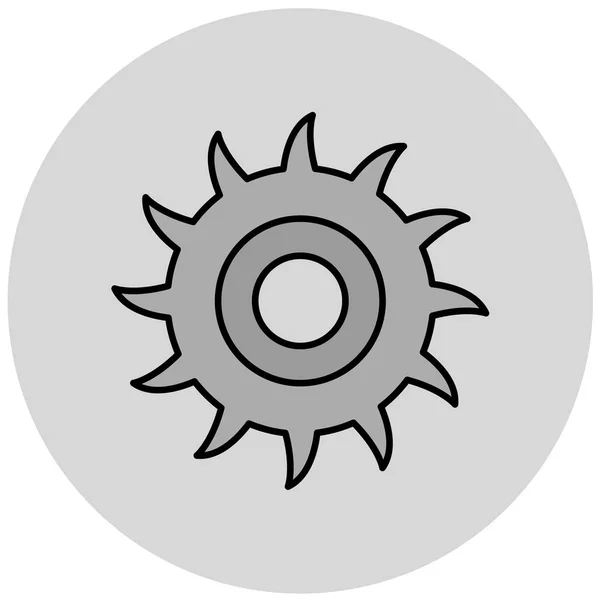 Cogwheel Vector Colour Icon — Stock Vector