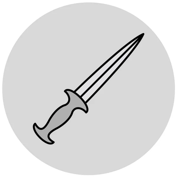 Icono Espada Ilustración Vectorial — Archivo Imágenes Vectoriales