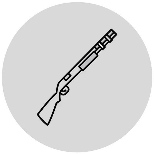 Icono Del Arma Militar Ilustración Vectorial — Vector de stock