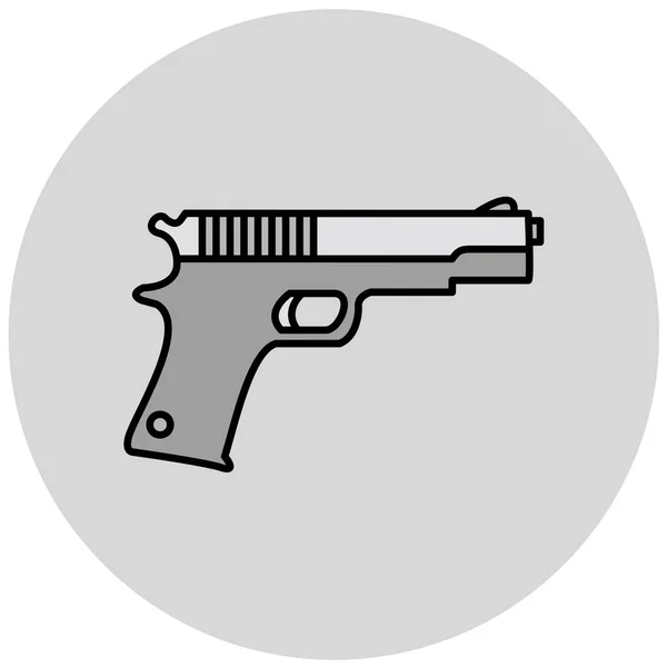 Ilustración Vectorial Icono Arma — Vector de stock