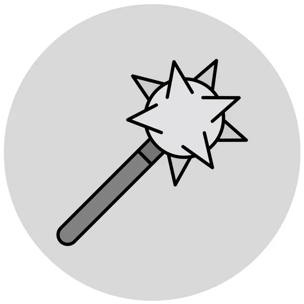 魔法の杖のアイコン ウェブのための星のベクトル記号の簡単なイラスト — ストックベクタ