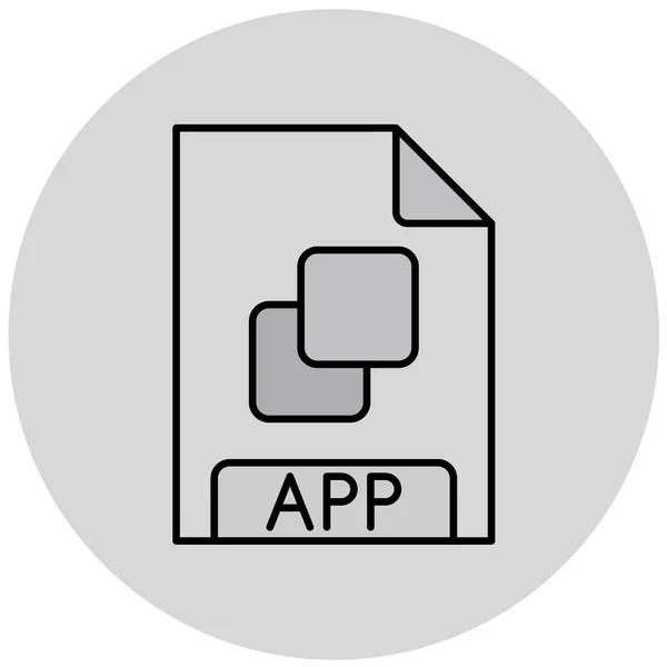 Illustration App File Format Icon —  Vetores de Stock