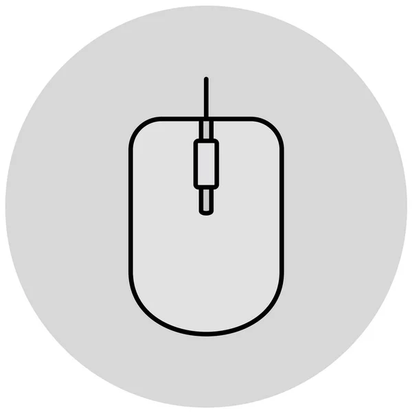 Počítačová Myš Webová Ikona Jednoduchá Ilustrace — Stockový vektor