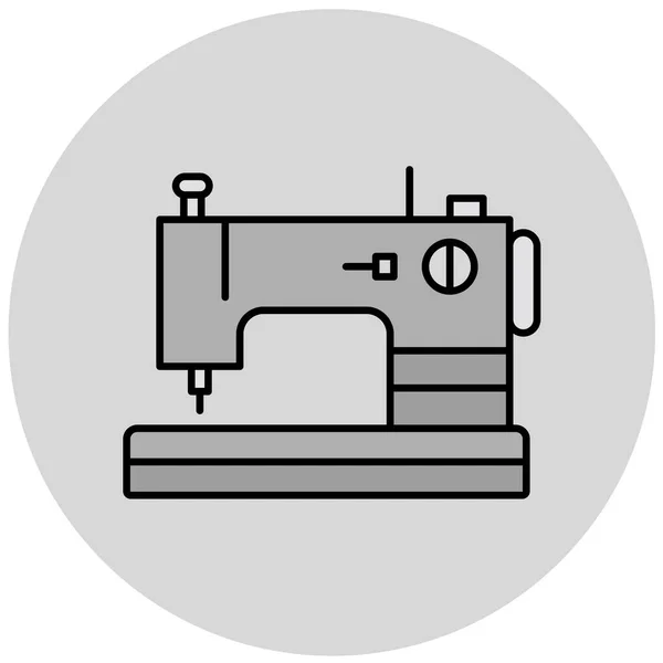 Ícone Máquina Costura Ilustração Vetorial —  Vetores de Stock