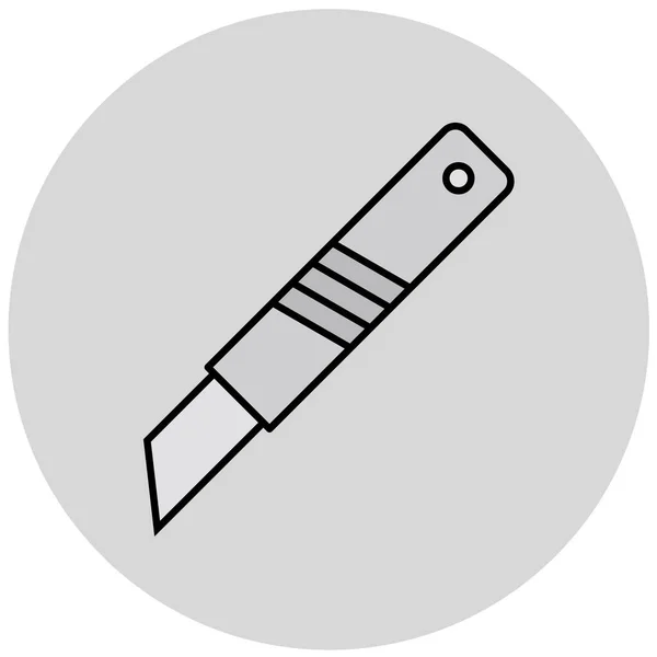 Иконка Ножа Модном Стиле Изолированный Фон — стоковый вектор