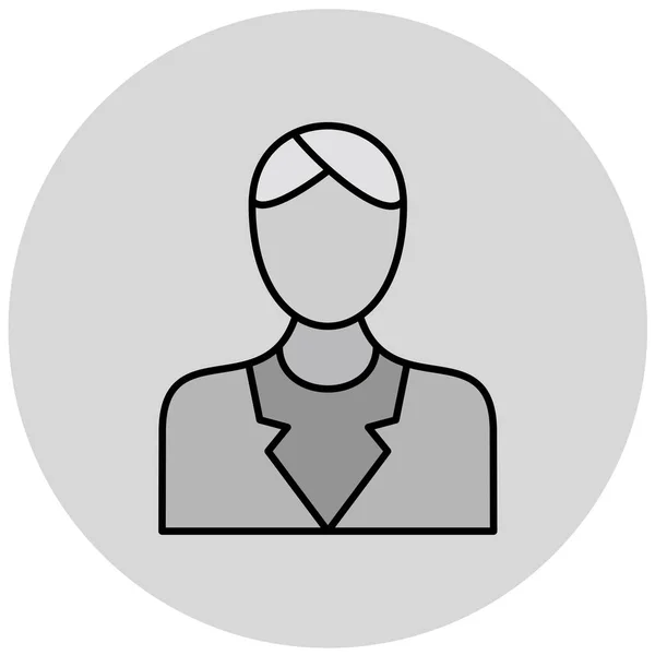 Mann Ikone Einfache Illustration Von Männlichen Personenvektorsymbolen Für Das Web — Stockvektor