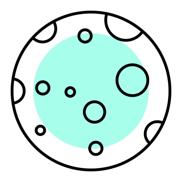 Icono Del Planeta Esquema Ilustración Los Iconos Vectores Bolas Solares — Archivo Imágenes Vectoriales