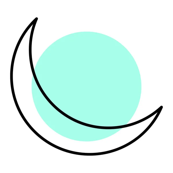 Mond Symbol Vektor Illustration — Stockvektor