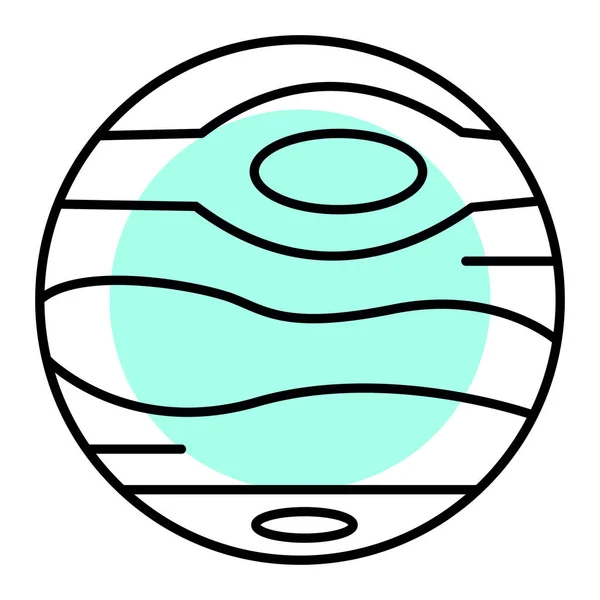 Planète Icône Web Illustration Simple — Image vectorielle
