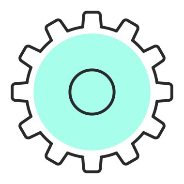 Teçhizat Web simgesi basit illüstrasyon