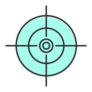 hedef simge vektör illüstrasyonu