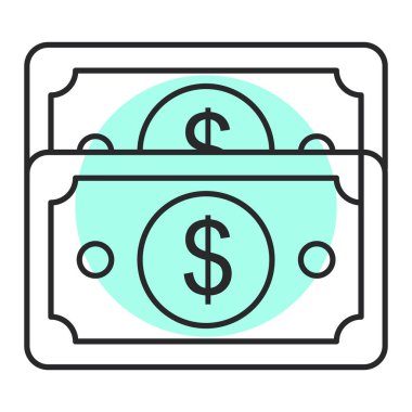 para simgesi vektör illüstrasyonu