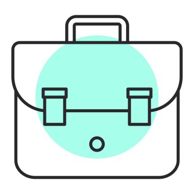 evrak çantası ikonu vektör illüstrasyonu