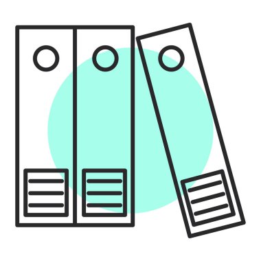 Ofis ve finans simgesinin vektör illüstrasyonu